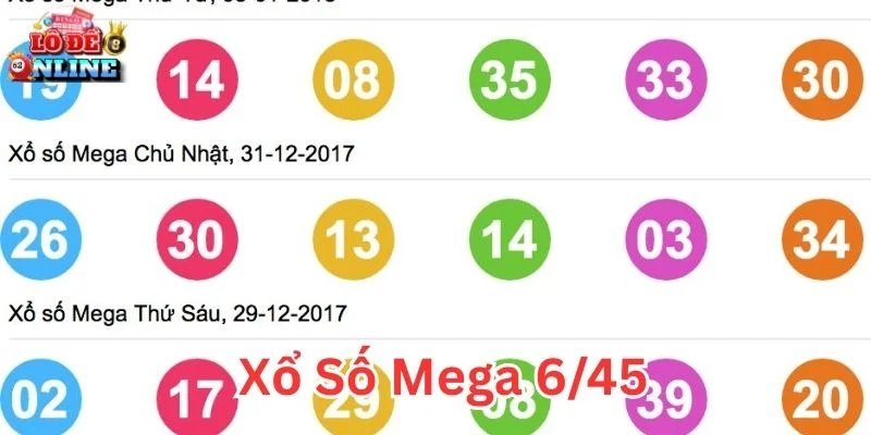 Thống kê Xổ Số Mega 6/45 hỗ trợ chọn số